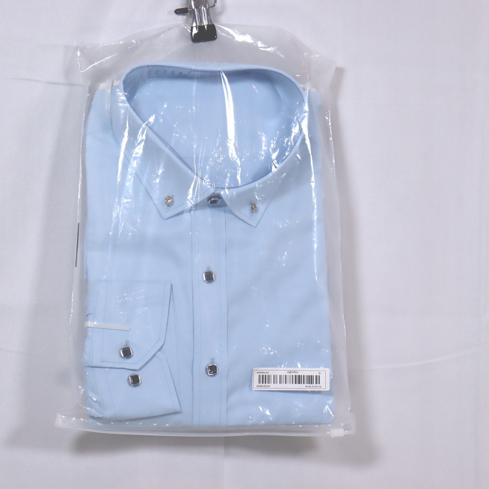 Unbranded Dress Shirt XL Light Blue Mens Button Down Formal Professional